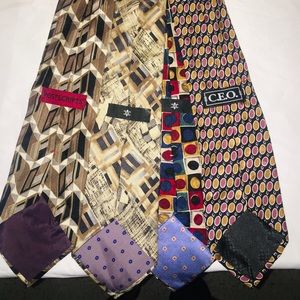 4 designer men’s ties + 1 free at random